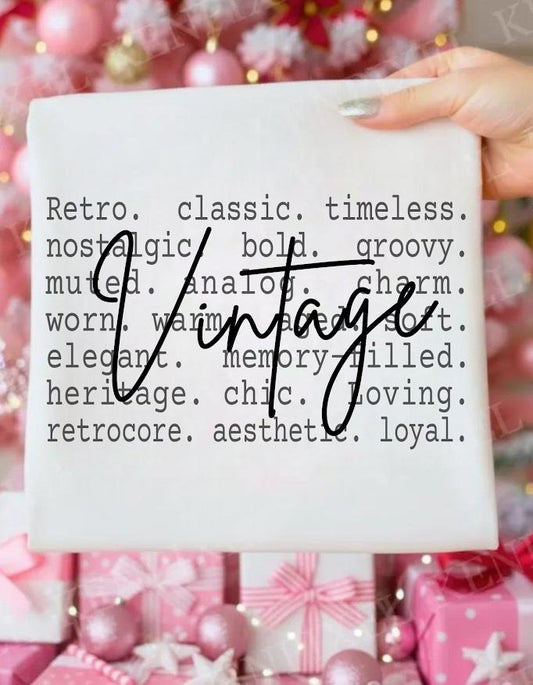 Vintage Aesthetic Text Shirt design, Retro Timeless Words Tee, Nostalgic Classic Style Design, Old Soul Minimal Typography Shirt, Simple Png