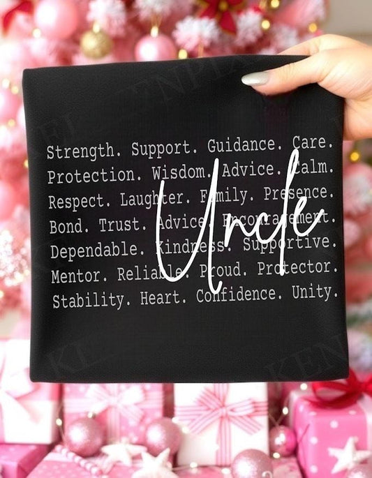 Auntie & Uncle Definition PNG, Family Love Quote Design, Aunt Uncle Appreciation, Caring Supportive Family Words, Gift Idea Auntie Uncle Png