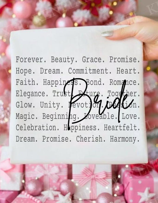 Bride PNG Design, Wedding Bride Shirt Design, Bridal Typography PNG, Bride Aesthetic Word Art, Wedding Day Bride Digital Download Future Mrs