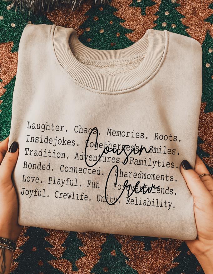 Cousin crew design, Family PNG, Togetherness Quote Design, Memories Love Unity Words, Sublimation Digital Download, Cousin together Png