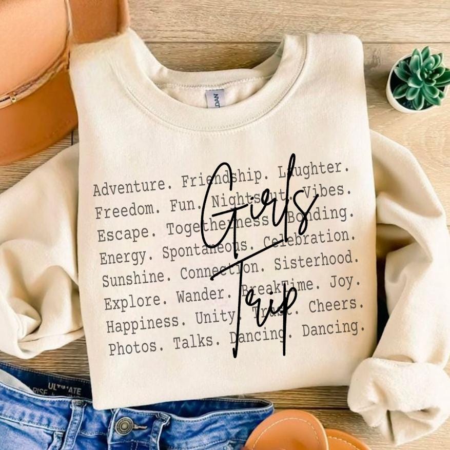 Girls Weekend Gift, Best Friends Travel Typography Tee,Girls Trip Shirt design, Vacation Vibes Minimal Text Shirt,Girls nighout, Party Png
