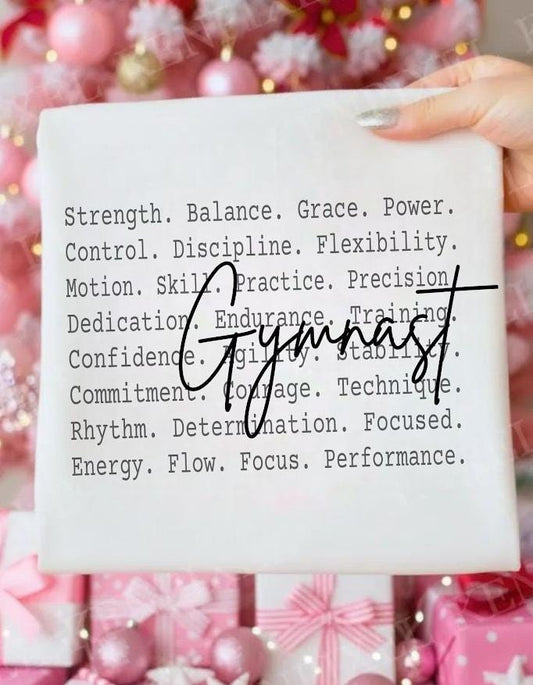 Workout png,Strength Balance Grace Quote Design,Gymnast Shirt Png file,Gymnastics Motivation, Athlete Training Gift Tee, Gym rat designs,