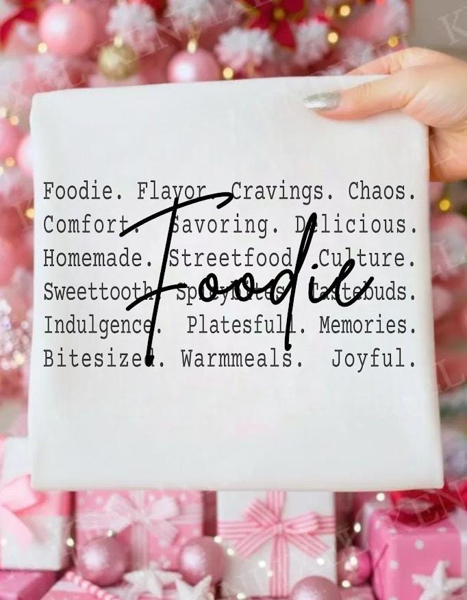 Foodie Text Shirt design, Food Lover Aesthetic Tee Png fil, Cozy Foodie Quote Design, Comfort Food Vibes Shirt, Gift for Food Lovers girls