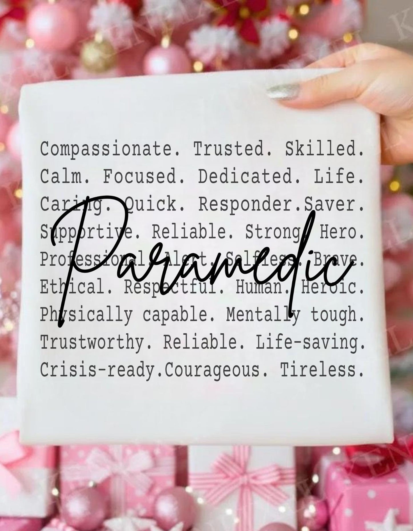 Paramedic Definition Shirt, Brave First Responder Text Design, EMS Hero Apparel, Life Saving Professional Tee, Healthcare worker gift