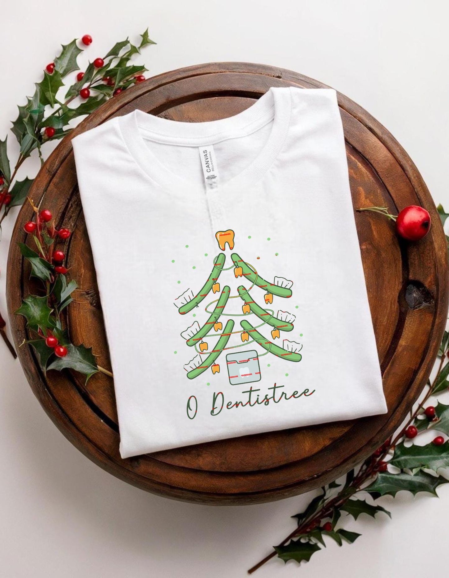 Funny O Dentistree Christmas Dentist Shirt design, Dental Hygienist Holiday Tooth Tree, Dental Assistant Xmas Humor, Gift for Dentists