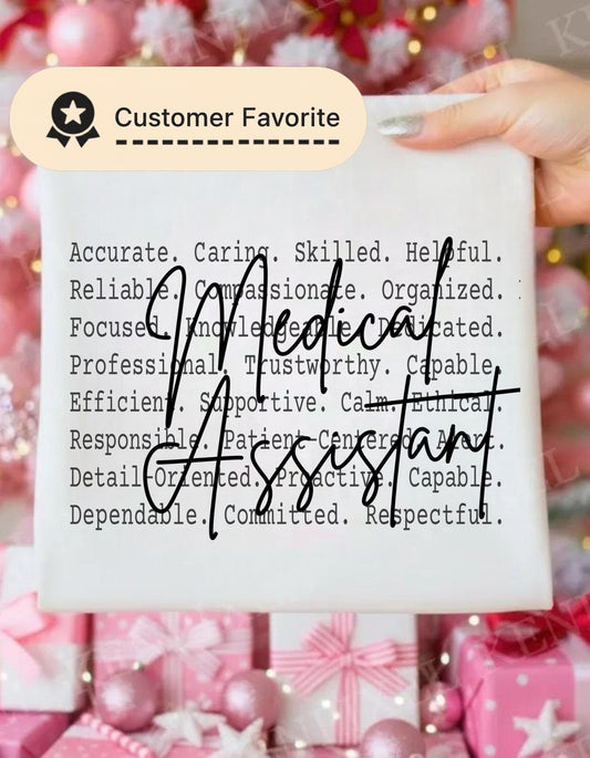 Clinical Professional Design, Medical Assistant Shirt text design, Healthcare worker Png file, Healthcare Support Quote MA .