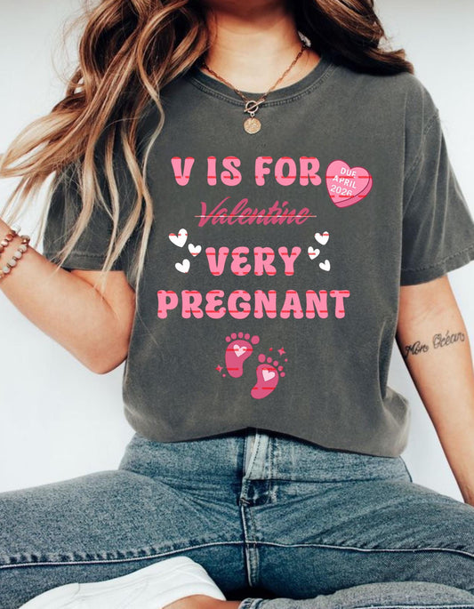 Valentine Pregnancy Shirt Design, Pregnancy Announcement Valentine, Maternity Valentine PNG, Mom To Be Valentine Shirt, Valentine mom shirt