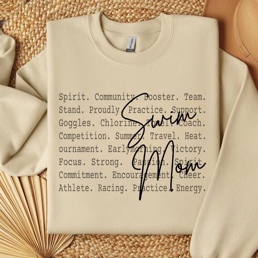 Swim Mom PNG Design, Proud Swimming Team Mother Sublimation Graphic Digital Download Shirt Print File, Swimming png, Summer shirt png