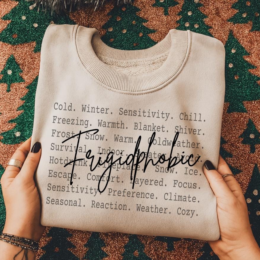Frigidphobic PNG Sublimation Design, Digital Download Shirt,Quote Funny Graphic Gift, Anti Winter png