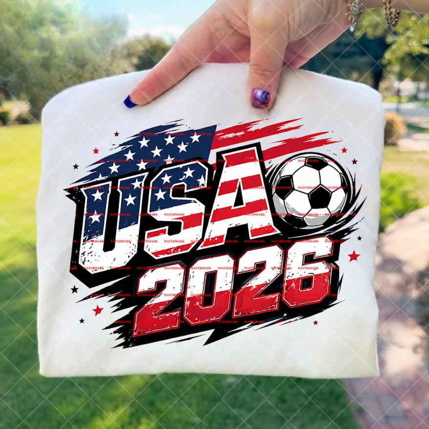 USA 2026 Soccer Shirt design, Patriotic Football Tee, Fifa World Cup USA Fan Shirt design, American Flag Soccer Graphic Tee, Fifa 2026