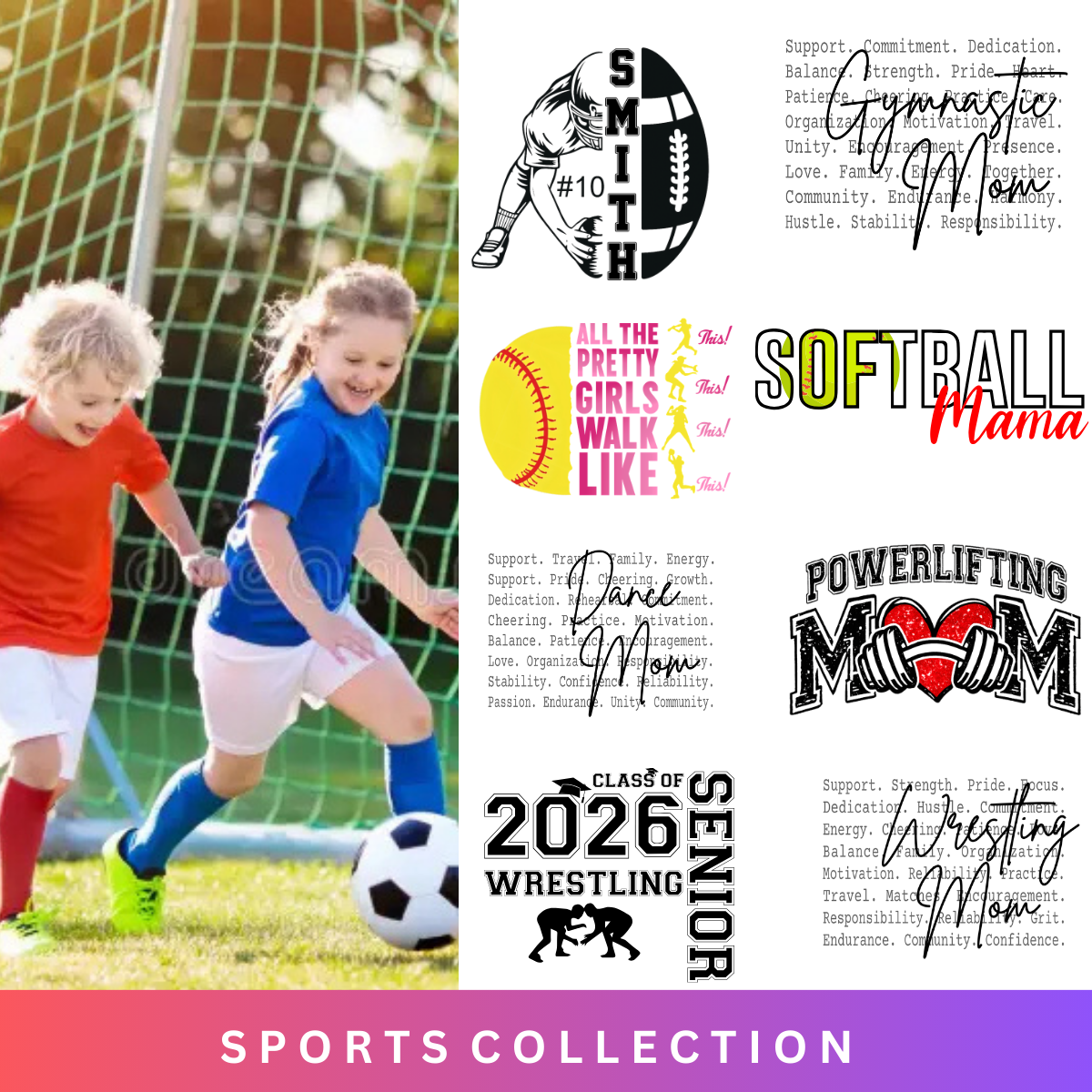 Sports Wear SVG & PNG Designs for Teams & Fans
