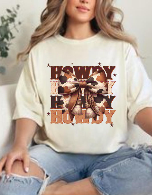 Cow Howdy print png, Western Mama Design, Country Girl, Sublimation Png, Coquette Bow Cowgirl Cowboy Png, Bows Png, Cowgirl wall art, Howdy