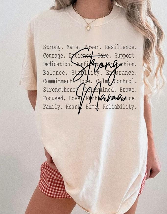 Strong Mama Definition Shirt design, Loving Mama Text Design ideas, Family Grandma Sweatshirt, Cozy Heartfelt Mam Gift Apparel, Gif for mama