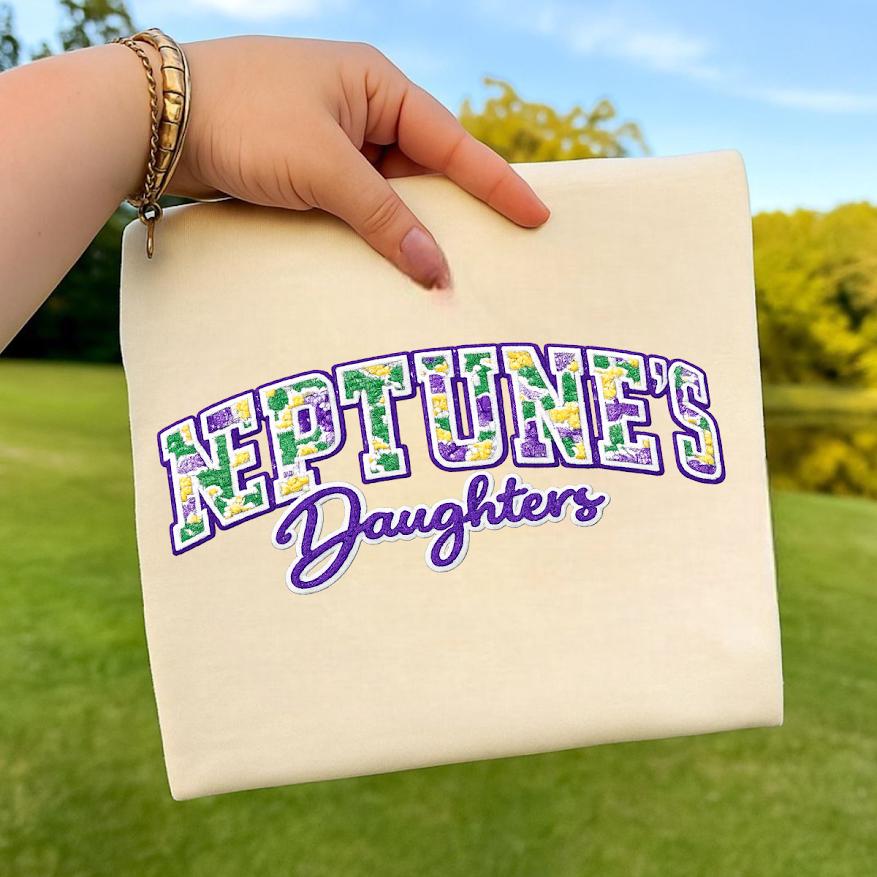 Neptune’s Daughter PNG, School Spirit Mom Design, Leopard Glitter Mascot Shirt, Proud School Mom Png, Team Spirit Cut File, Daughter, Family