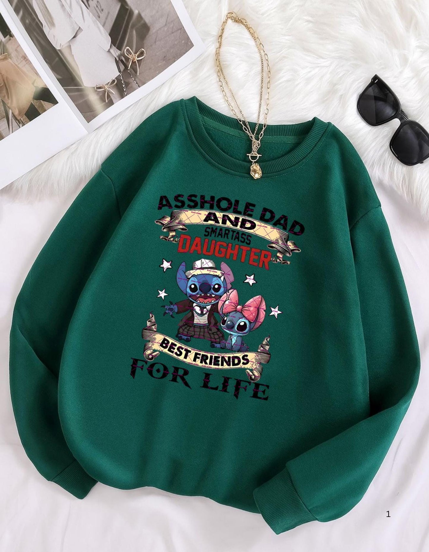 Daughter gift pngBestfriend for life Png file, Asshole Dad And Smartass Daughter Stitch PNG File, School kids design, Stitch Png, Dad gift