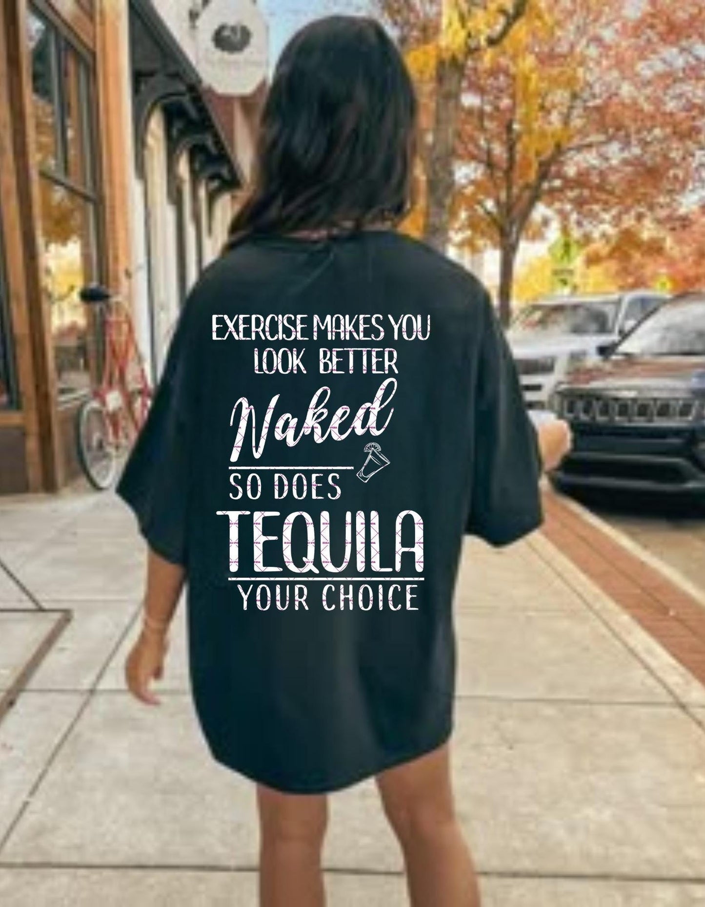 Funny Tequila Png, Fitness Alcohol Quote Shirt, Party Gym Digital Cricut Cutting File, Summers png, Exercise Makes You Look Better Naked PNG