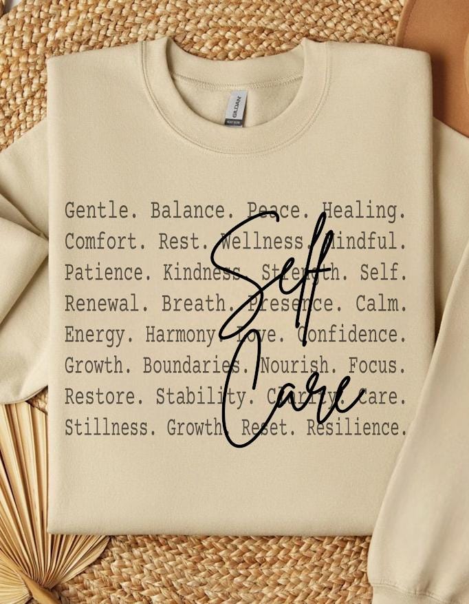 Self Care Shirt design Png file, Mindful Quote Design, Peace, Wellness, Healing, Mental Health Aesthetic Tee, Cozy shirt design, Cute png
