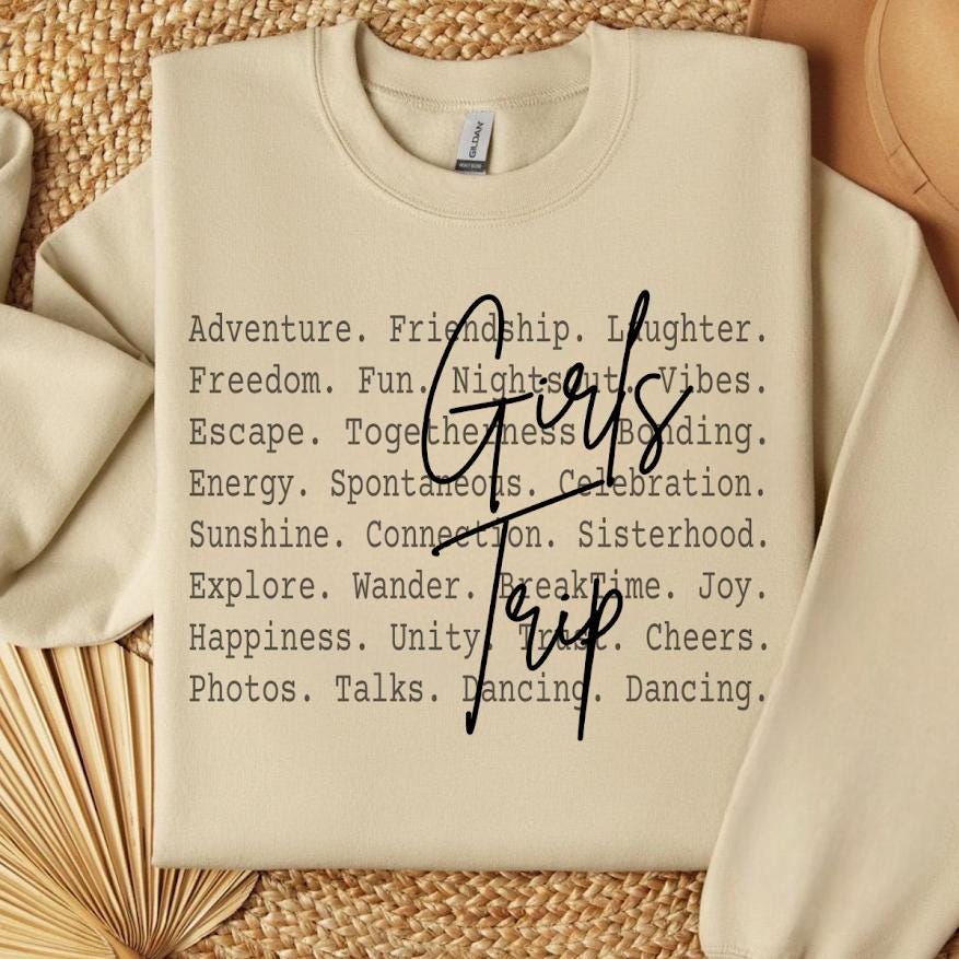 Girls Weekend Gift, Best Friends Travel Typography Tee,Girls Trip Shirt design, Vacation Vibes Minimal Text Shirt,Girls nighout, Party Png