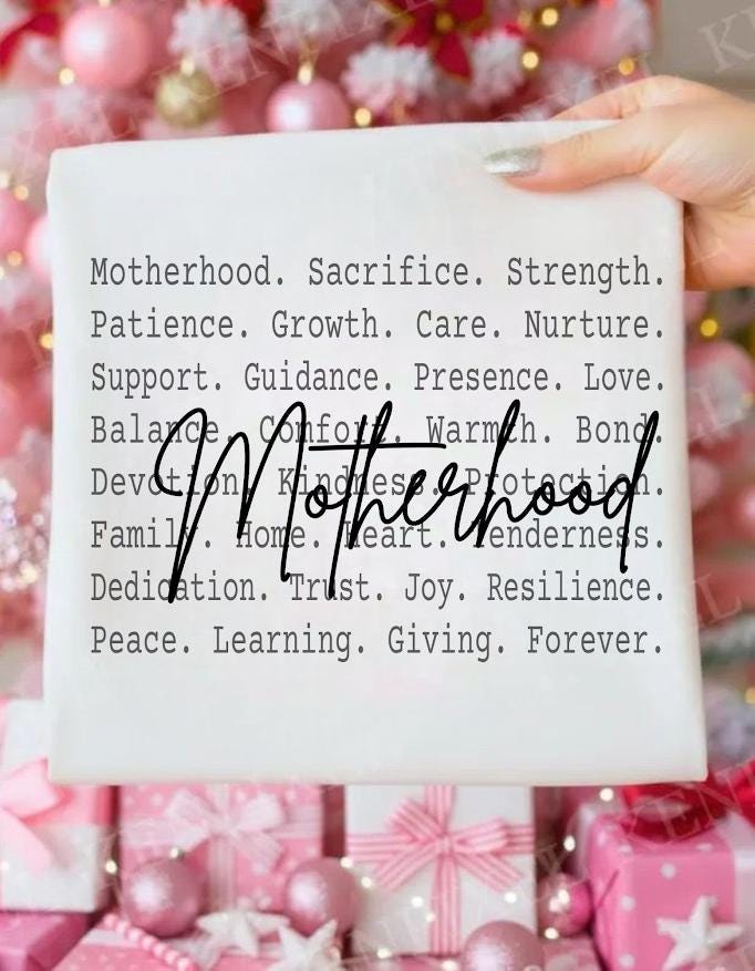 Motherhood Definition Shirt design, Loving Mother Text Design ideas, Family Sweatshirt, Cozy Heartfelt Mom Gift Apparel, Gif for mama mother