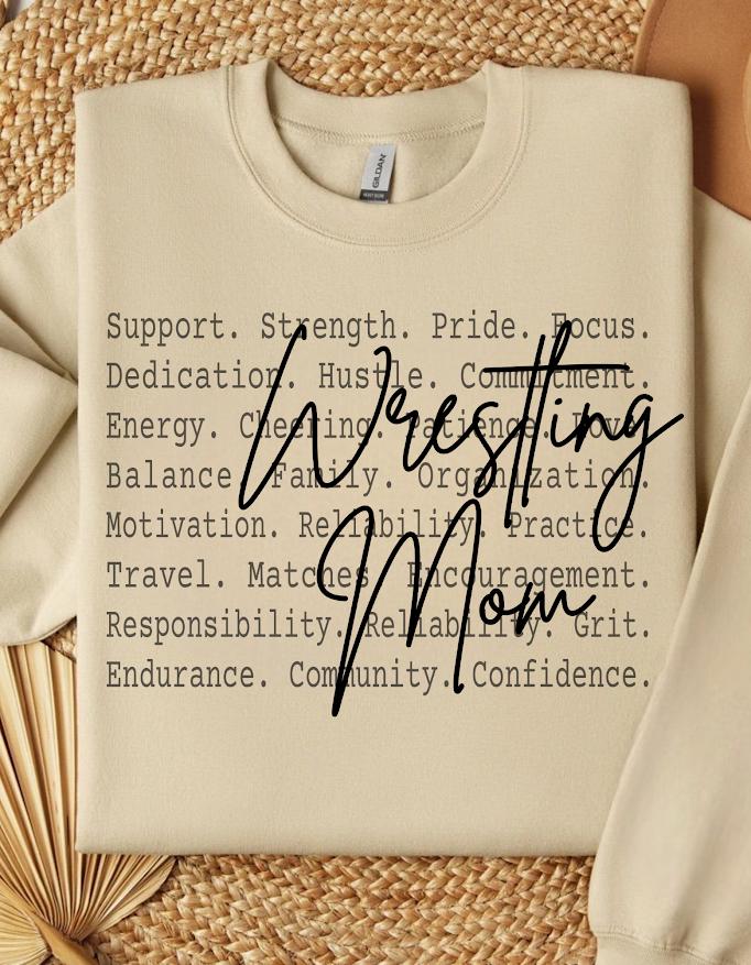 Support Strength Wrestling Family Gift Tee, Sports Mom Quote Design,Wrestling Mom Shirt png file,Gift for Wrestling Mom, Wrestling Vibes