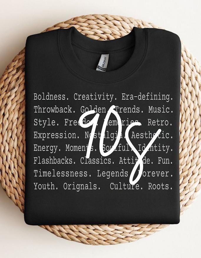 Retro 70s 80s 90s Sweatshirt Png Bundle, Vintage Decade Shirt, Minimalist Retro Birthday designs, Birth year, 30th 40th 50th birthday png