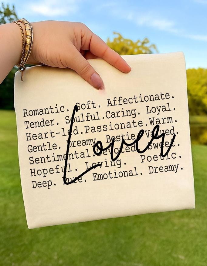 Lover Definition PNG, Romantic Word Art Sublimation, Simple Aesthetic Text Design PNG, Valentine Lover Shirt Design, Emotional Romantic Png