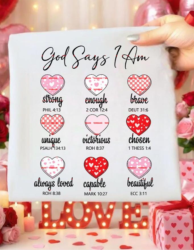 God Says I Am, Girls shirt design, God Say Shirt Png, Girls Bible Verse Shirt, Girls Christian Shirt, Religious Png, Scripture Inspirational