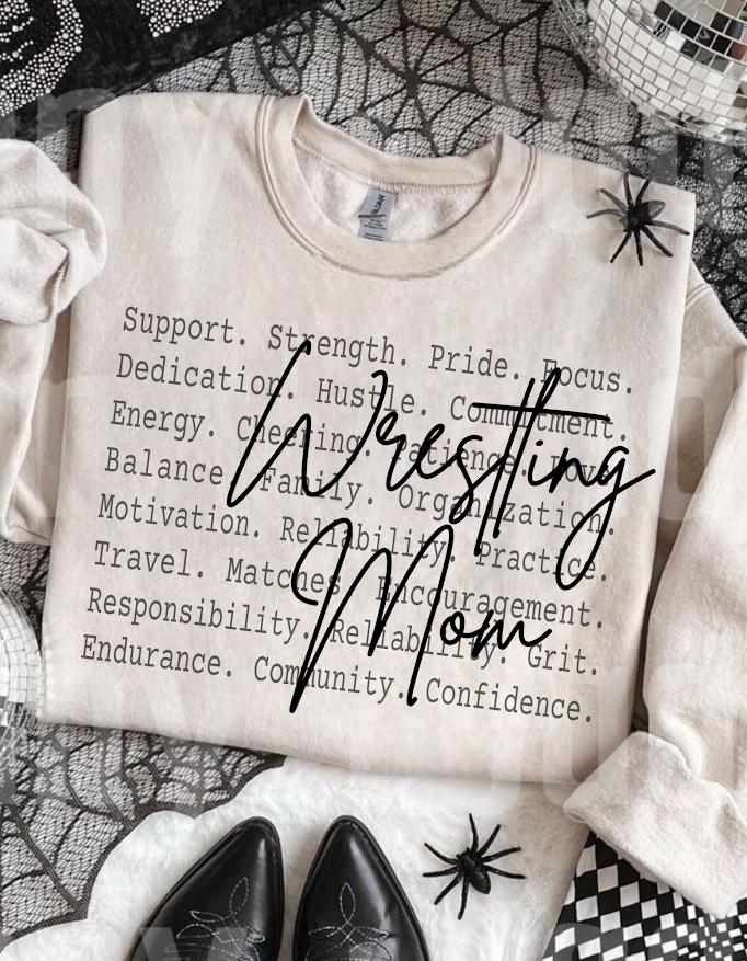 Support Strength Wrestling Family Gift Tee, Sports Mom Quote Design,Wrestling Mom Shirt png file,Gift for Wrestling Mom, Wrestling Vibes