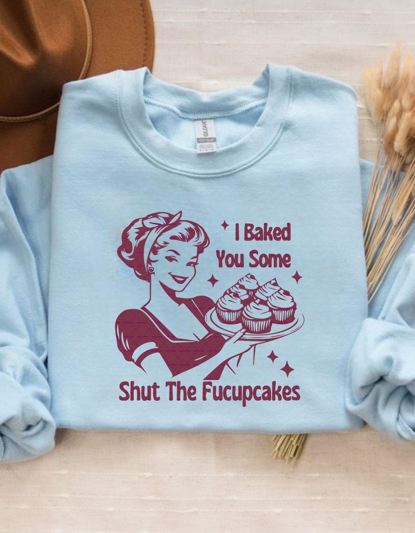 Funny design, Gifts for Women,I Baked you some shut the Fucupcakes Png Svg file, Bakers Png, Best Friend Gift, Retro png