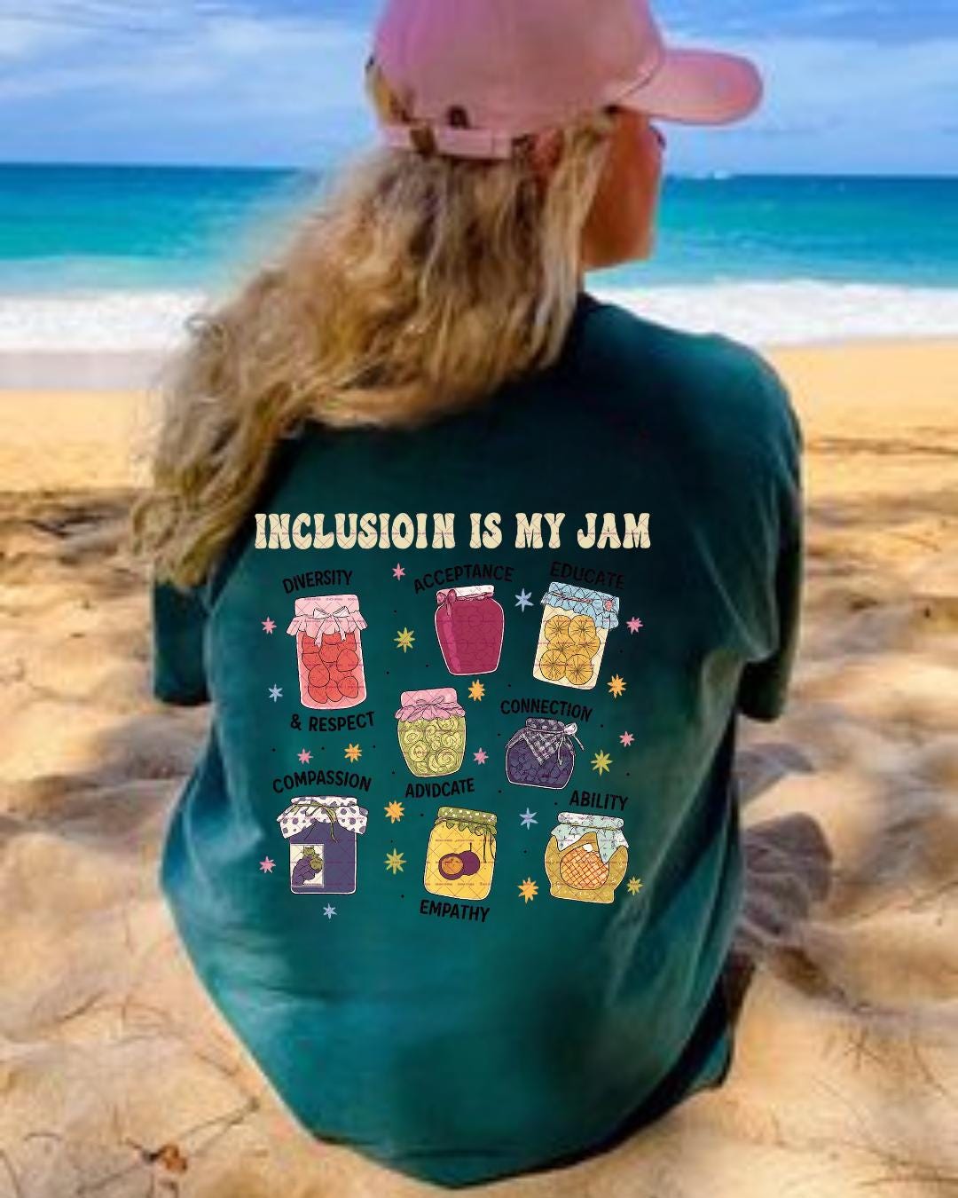 Inclusion Is My Jam Png, Diversity, Empathy & Connection Jars Illustration, Girls t shirt png, Cute girls design