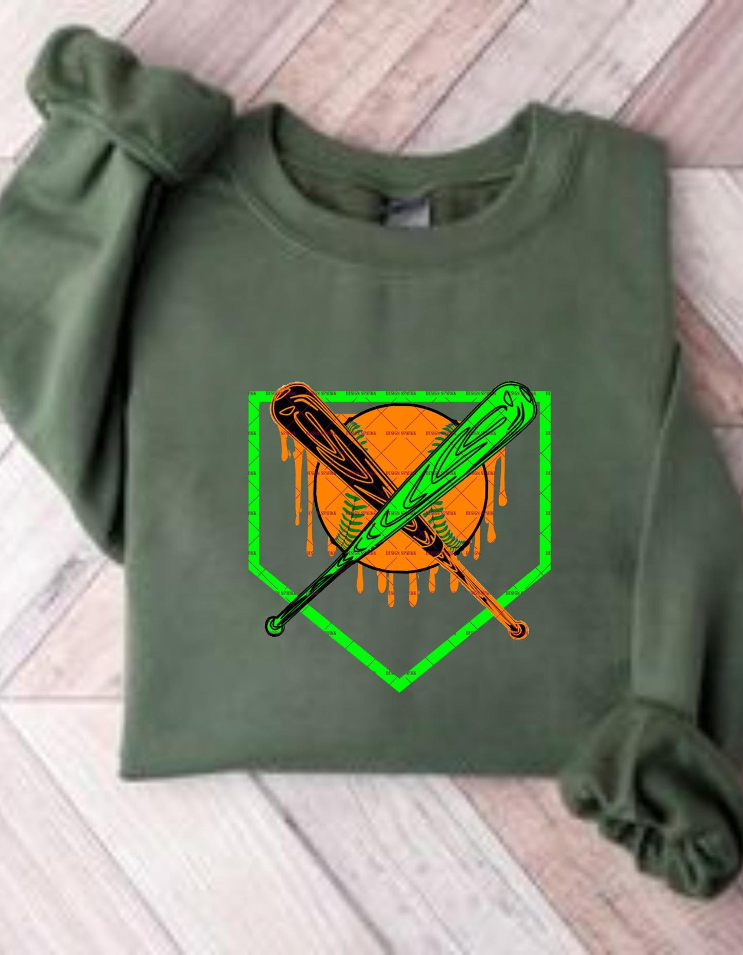 Dripping Baseball Art,Cool Baseball Player Tee design,Neon Baseball Png, Retro Baseball Bat Design Softball Sports Fan Gift for her, Champ