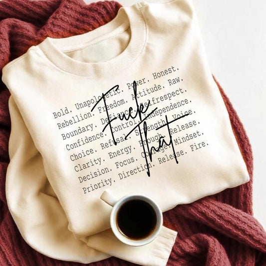 Attitude, Girly,Sarcastic Quote Sublimation, Adult Humor Shirt PNG,F*ck that PNG, Dark Humor Saying,Mental Health Humor,Funny, Rude
