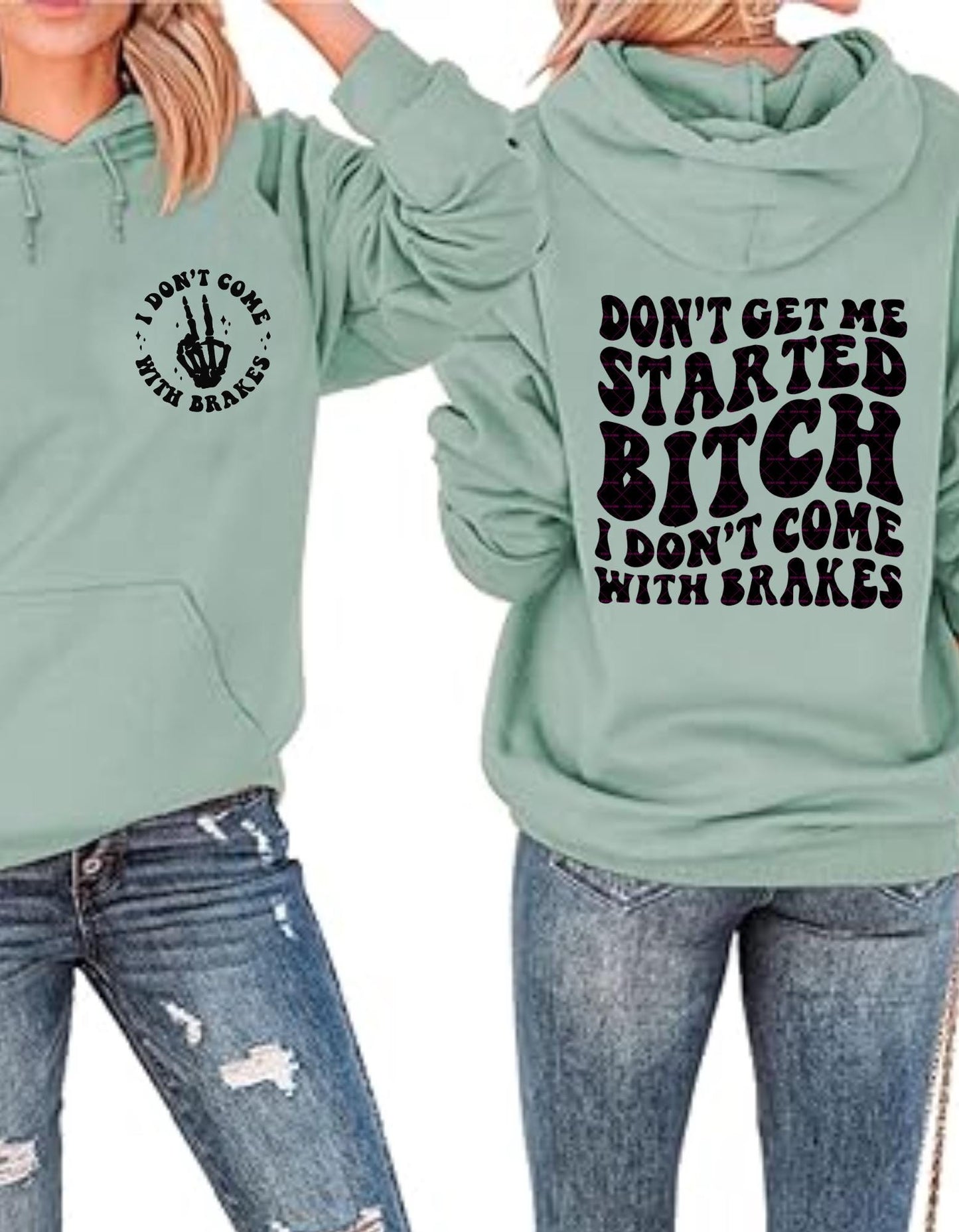 Dont get me started Bitch Svg Png, Funny girls shirt png, Trendy text design, I dont come with brakes Png, Naughty Girl Digital download