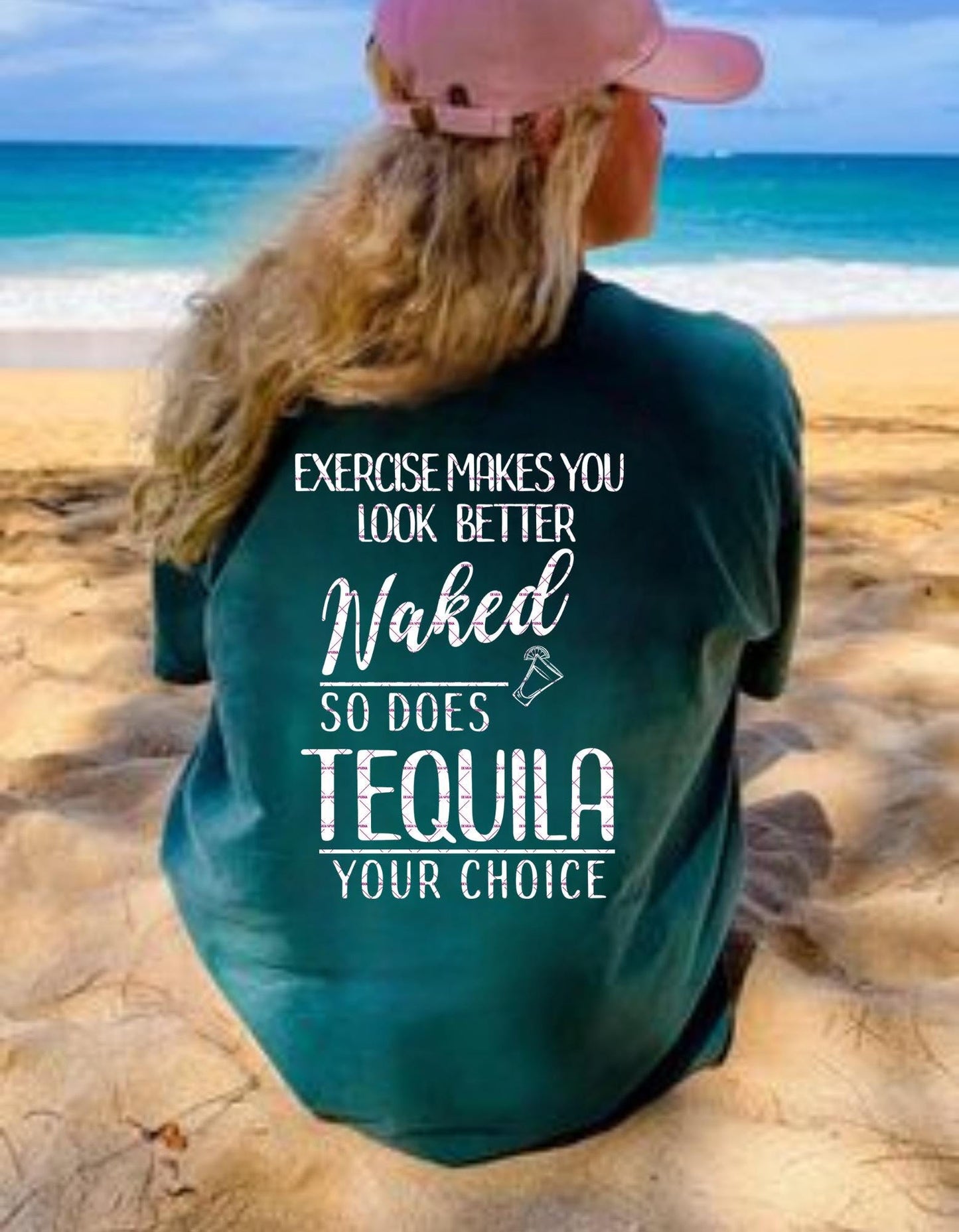 Funny Tequila Png, Fitness Alcohol Quote Shirt, Party Gym Digital Cricut Cutting File, Summers png, Exercise Makes You Look Better Naked PNG