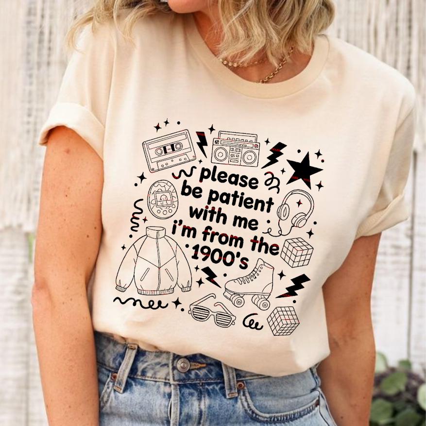 Please be patient with me I am from 90's, Grandparents png, Grammy, Nanny, Nana, 90s birthday, Grandfather, Dada birthday, 90's