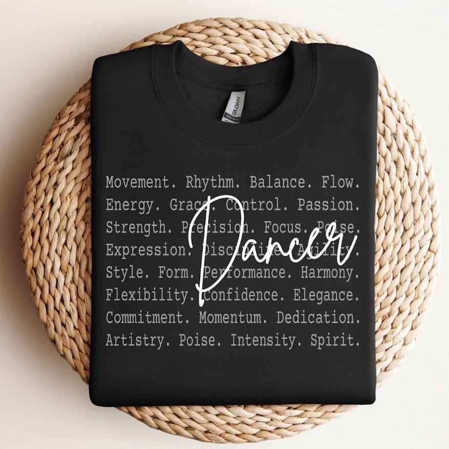 Dancer Shirt Png file, Dance Motivation Typography Tee, Ballet Hip Hop Jazz Dance Text Shirt, Performing Arts Design, Dance Mom, Competition