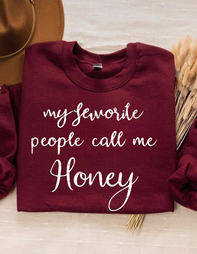 My Favorite People Call Me Honey SVG, Mom Life Shirt Design, Motherhood Quote, Sublimation PNG, Mothers day gift, Gift for mom, Family tee