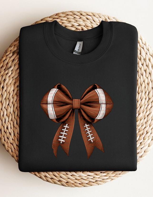 Sport Bow Clipart for T-Shirts,Game Day Sublimation Design,Football Bow PNG,  Tumblers, Stickers, Football Digital Download, Sports girls