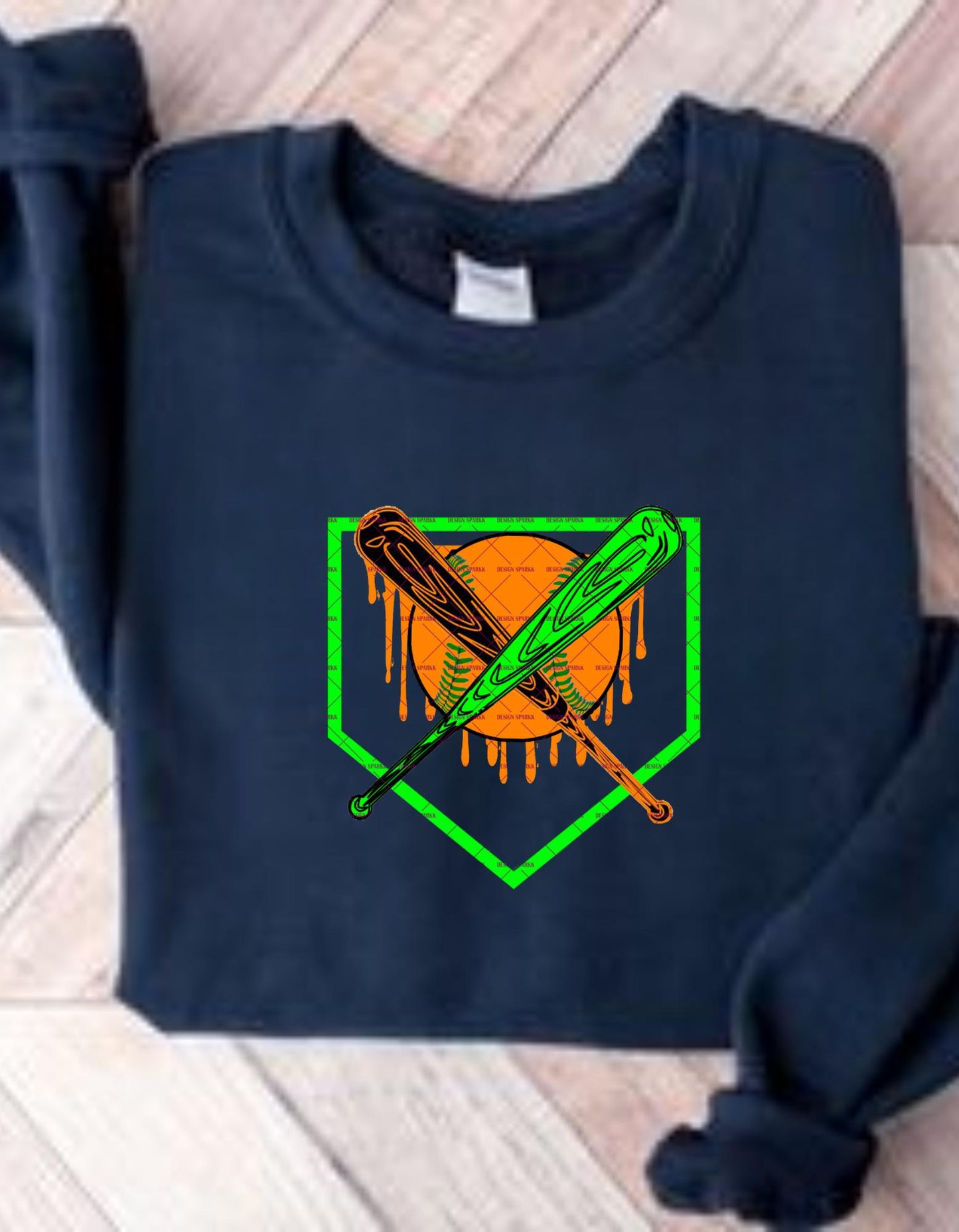 Dripping Baseball Art,Cool Baseball Player Tee design,Neon Baseball Png, Retro Baseball Bat Design Softball Sports Fan Gift for her, Champ