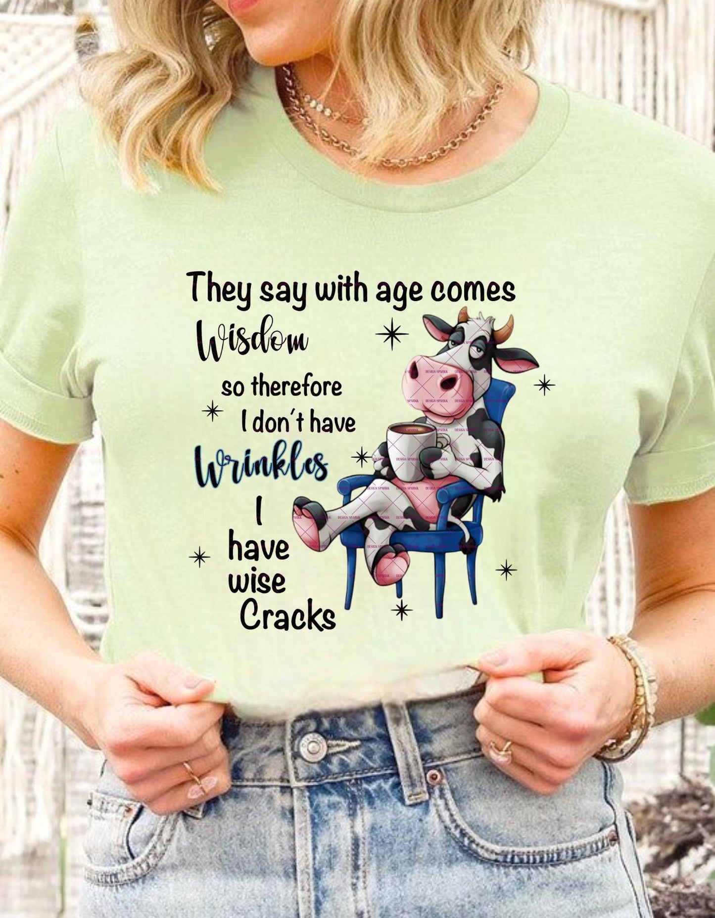 Cute Cow Wisdom Design, Kids PngFunny Cow PNG, Wise Cracks Cow Sublimation, Coffee Lover Cow Clipart, Sassy Farm Animal Digital Download