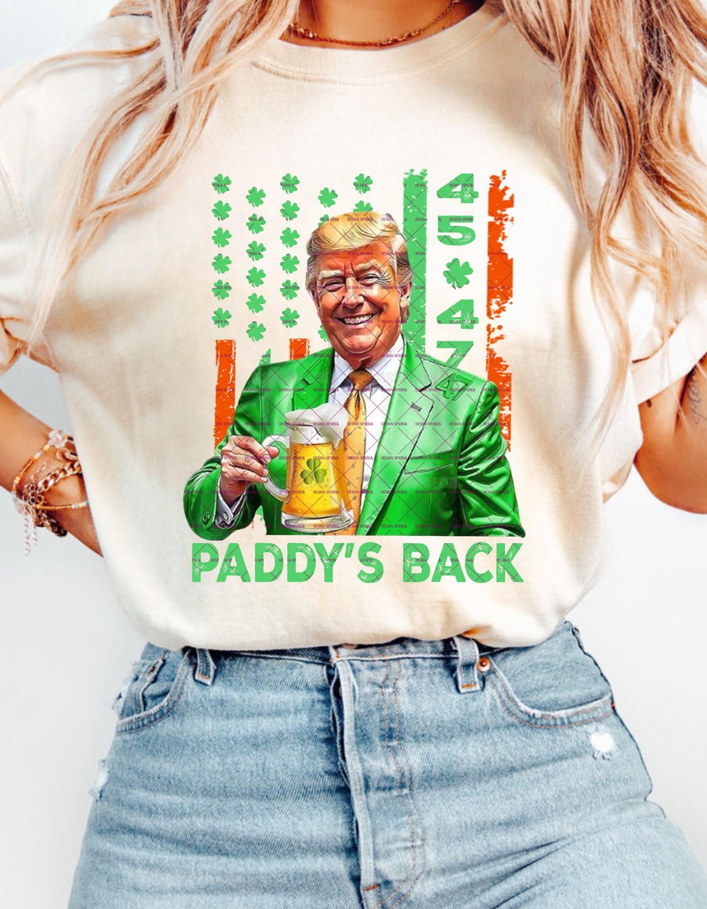 St Patrick Day Png, Paddy's Back Png file, Trump Irish Festival Png, Funny Trump St Patrick Day Png, 4547 Trump, Patty Day, Gift for him her