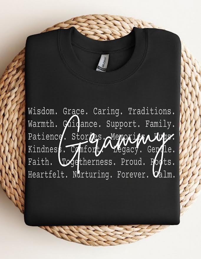 Grammy Definition Shirt file, Family Grammy Text Design, Loving Grandma Apparel, Meaningful Gift Tee design, Grammy sublimation gift idea