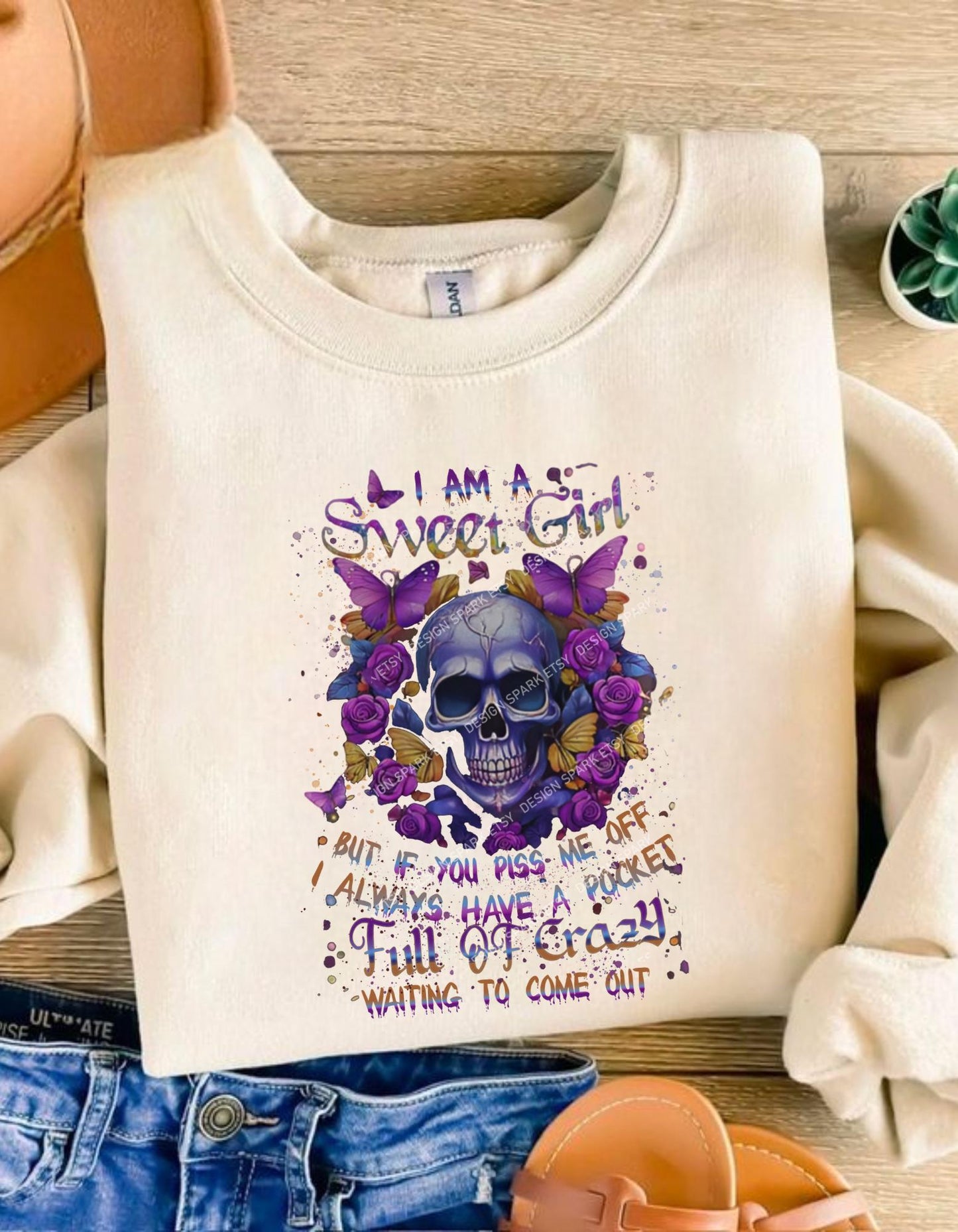 Sweet Girl Skull Png, Gothic Butterfly Skull, Floral Skull Png, Dark Aesthetic Women png, Crazy Girl Funny Quote, Rose png, Girl Skull png