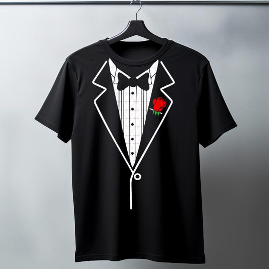 Formal suit design,Formal Suit with Red Rose, Elegant Tuxedo Png Svg file, Wedding & Party Attire, Wedding gift Png,  Men Father Bow Png Svg