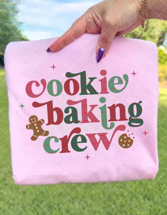 Cookie Baking Crew Png, Christmas Baking Team Gingerbread Cookie Lover Tee, Cute Holiday Family Matching Baking Party Shirt, Gift for Baker