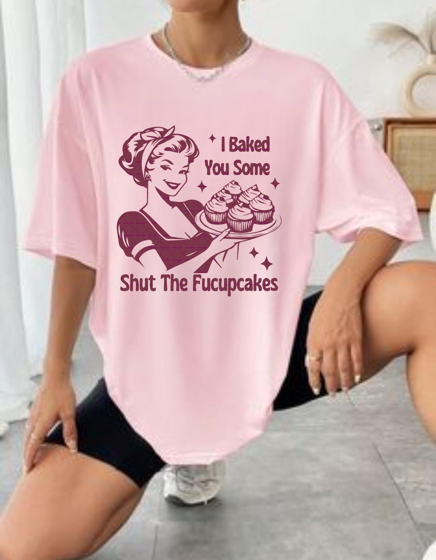 Funny design, Gifts for Women,I Baked you some shut the Fucupcakes Png Svg file, Bakers Png, Best Friend Gift, Retro png