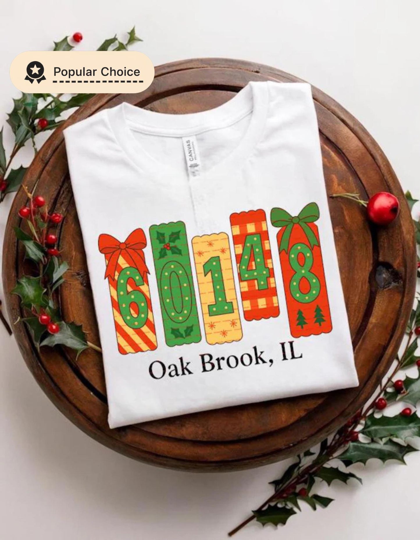 Personalized Christmas Shirt design, Custom Zip Code Town Name, Cute Pastel Christmas Village Shirt, Personalized Holiday Gift, State code