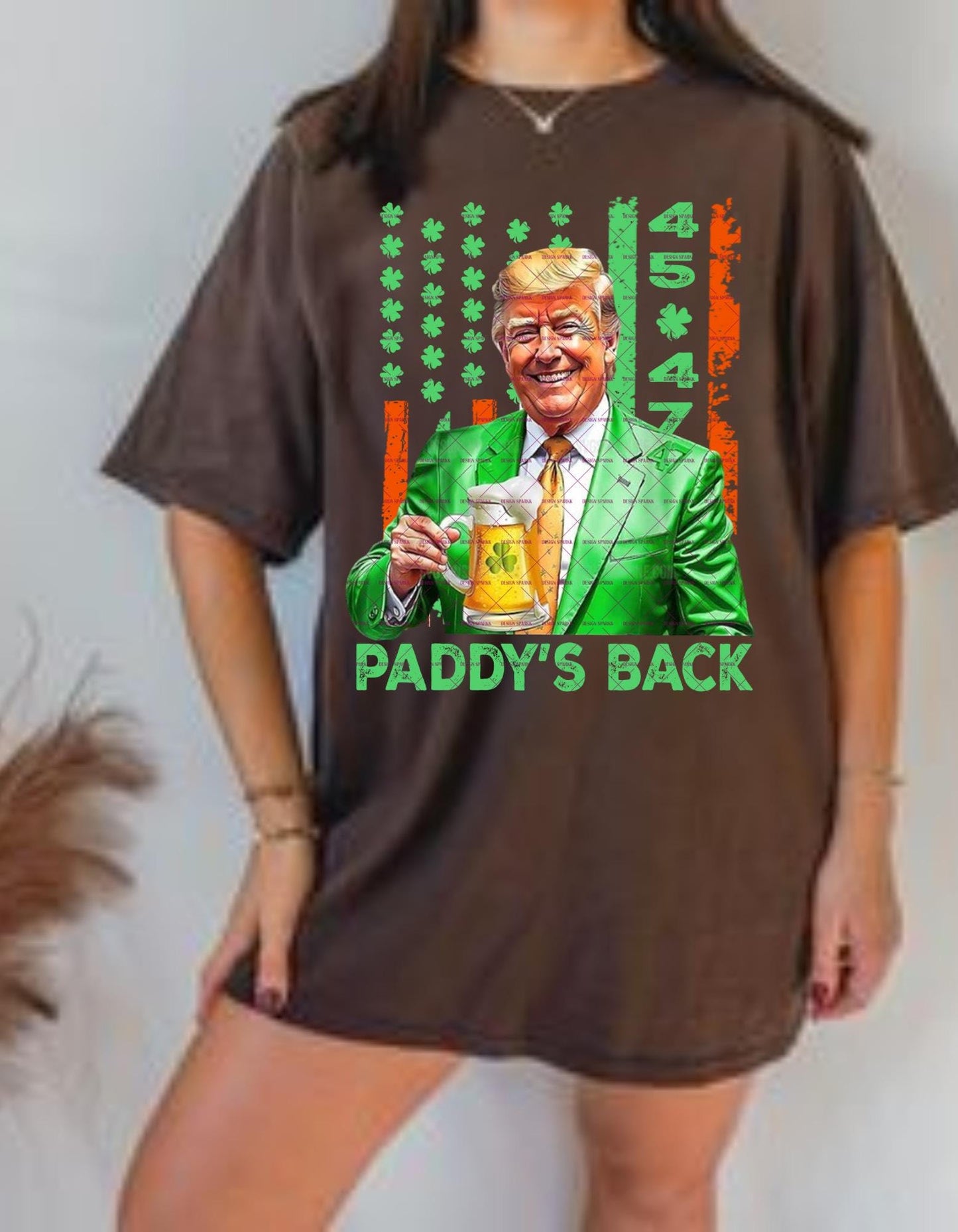 St Patrick Day Png, Paddy's Back Png file, Trump Irish Festival Png, Funny Trump St Patrick Day Png, 4547 Trump, Patty Day, Gift for him her