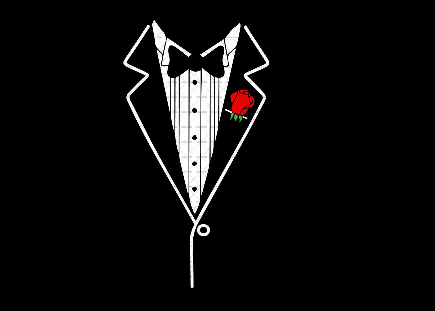 Formal suit design,Formal Suit with Red Rose, Elegant Tuxedo Png Svg file, Wedding & Party Attire, Wedding gift Png,  Men Father Bow Png Svg