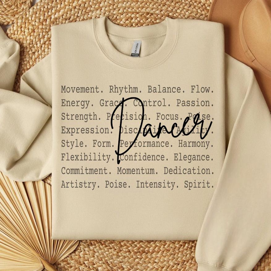 Dancer Shirt Png file, Dance Motivation Typography Tee, Ballet Hip Hop Jazz Dance Text Shirt, Performing Arts Design, Dance Mom, Competition